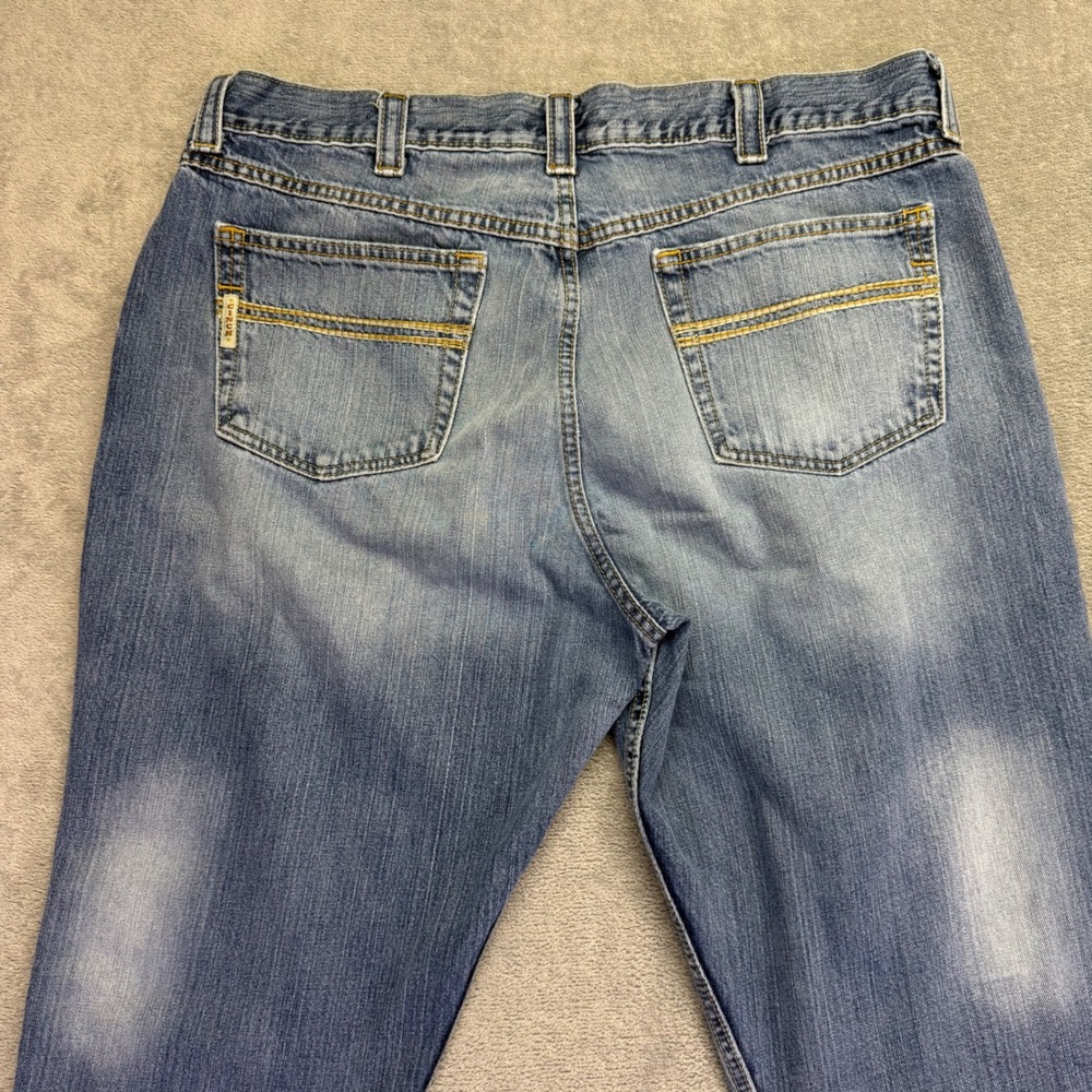 Cinch‎ Carter Jeans Mens 40x36 Blue Bootcut Denim Frayed Hem Distressed